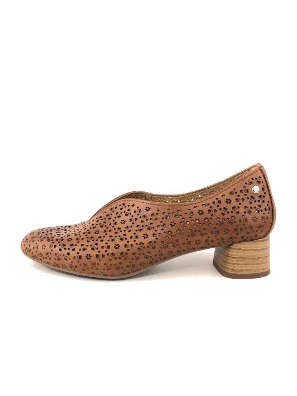Pikolinos Miravet Brown Leather Heeled Shoes EUR 39